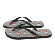 Load image into Gallery viewer, Grey Wrap Around Flip-Flops
