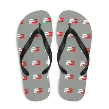 Load image into Gallery viewer, Grey Wrap Around Flip-Flops
