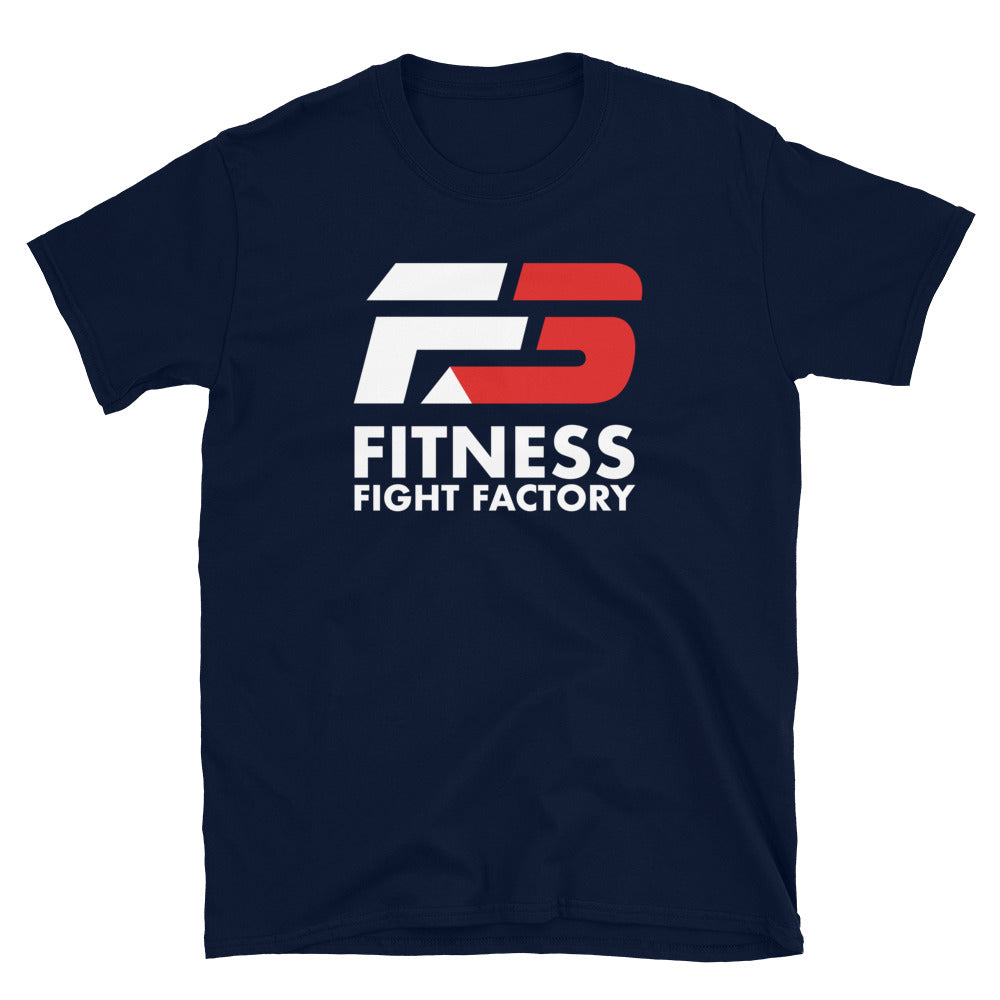 F3 Logo Red and White F3 on Short-Sleeve Unisex T-Shirt