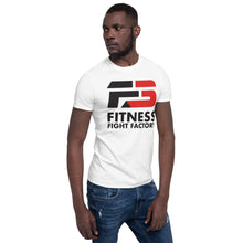Load image into Gallery viewer, F3 Red and Black Logo on White Short-Sleeve Unisex T-Shirt
