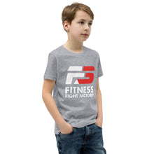 Load image into Gallery viewer, Kids F3 Red and White logo Short Sleeve T-Shirt
